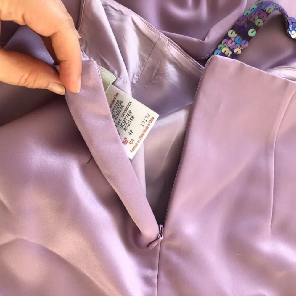 Vintage Lavender Maxi Skirt - Picture 6 of 7